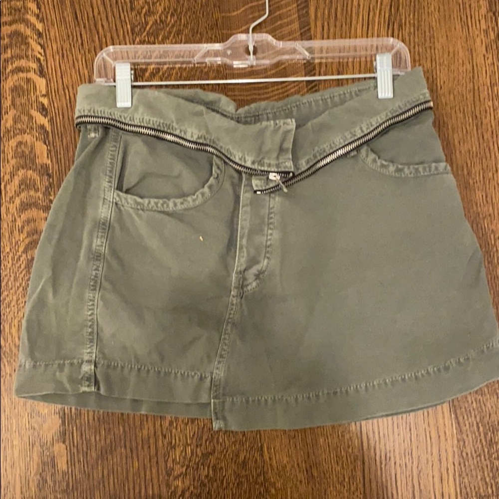 Urban outfitters army zipper skirt
